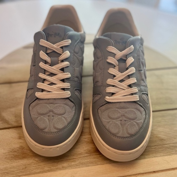 Coach Blue Suede Sneakers with Low-Top Design - Picture 11 of 11